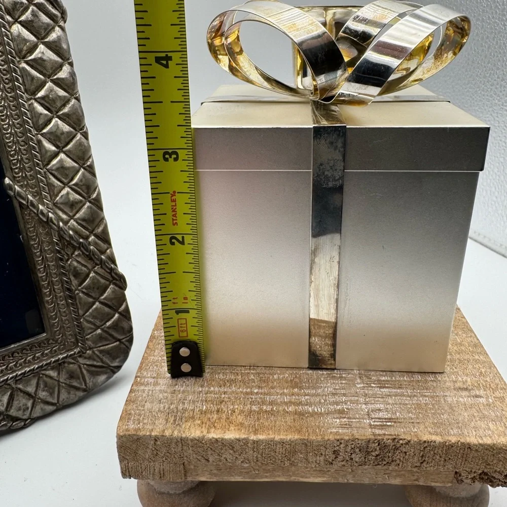 Vintage Godinger Elegant Silver Photo Frame and Candle Holder